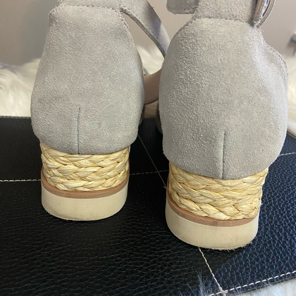 Dolce Vita Sz 8 Gray Suede  Espadrille Sandals - Picture 4 of 7